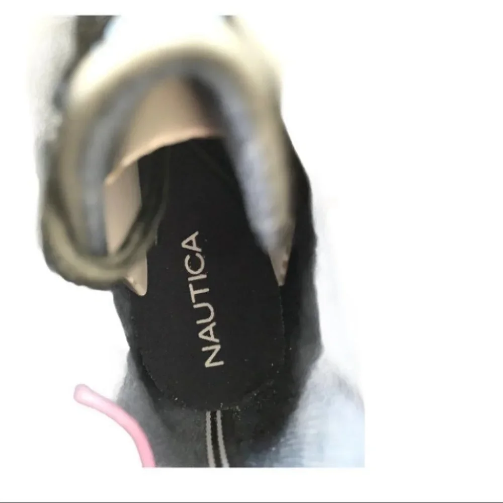 NWOT Nautica breakwater youth black tumbled boot 12